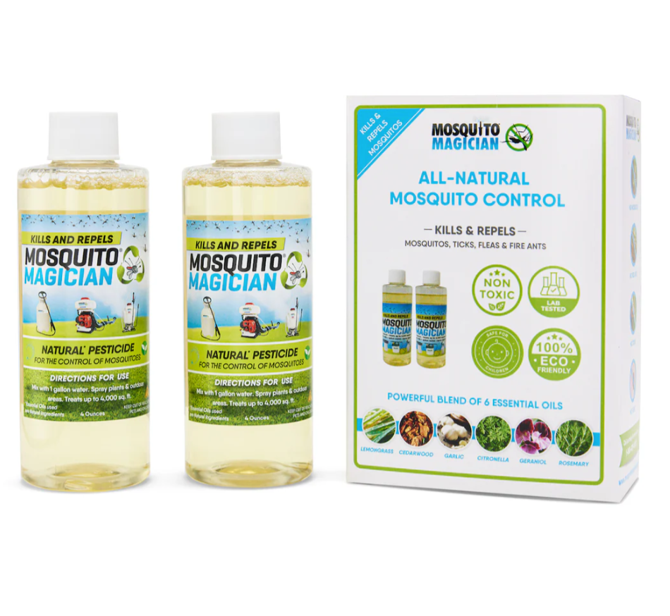 Mosquito Killer & Repellent Concentrate - Two 4oz Bottle Packs