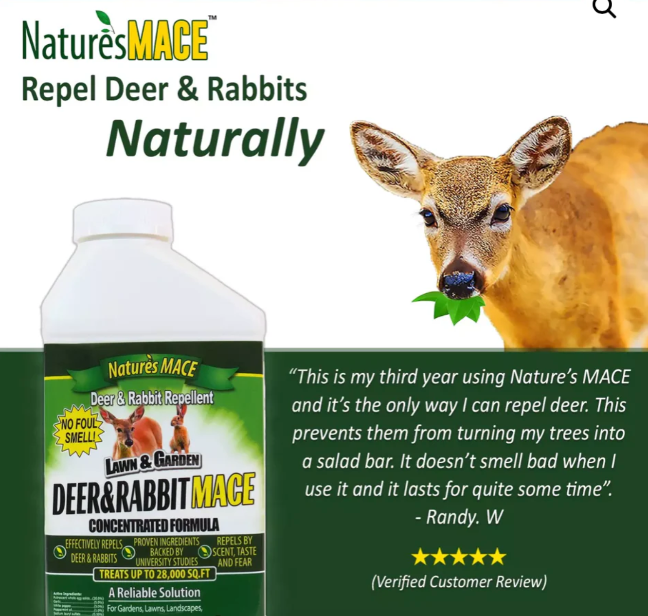 Deer & Rabbit Repellent Formula - 1 Gallon