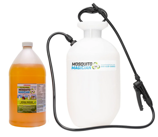 Pump Up Sprayer + 1 Gallon Mosquito Killer & Repellent Combo