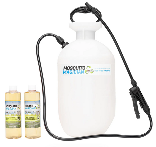 Pump Up Sprayer with 2 Pints Mosquito Killer & Repellent Concentrate Combo