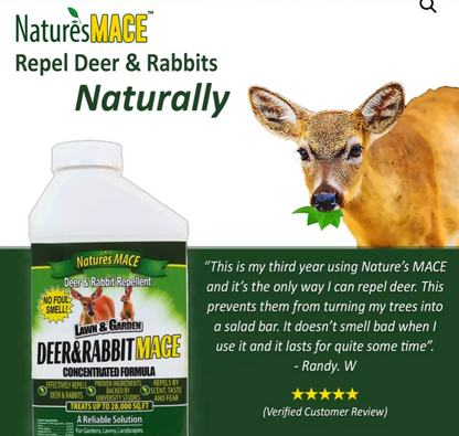 Deer & Rabbit Repellent Formula - 1 Gallon