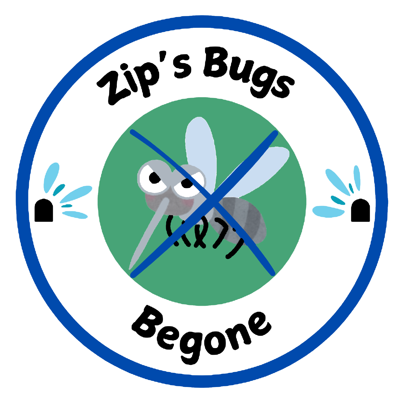 Zips Bugs Be Gone Logo